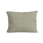 Ensemble de 2 taies d'oreiller Zelesta Pure Duo en coton - Gris-Vert