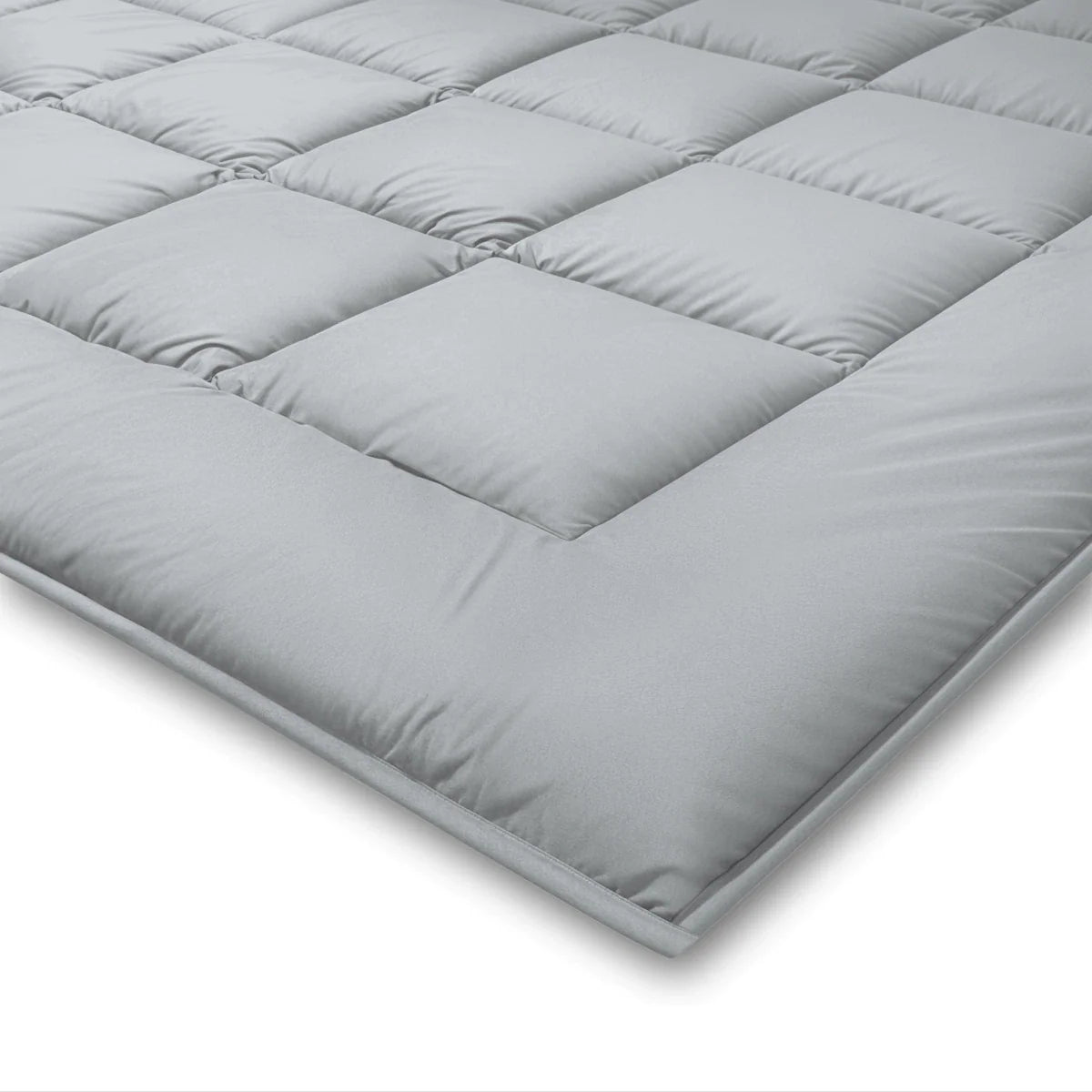 Couette d'été Zelesta Pure Duo Coton - Gris clair et Jaune beurre