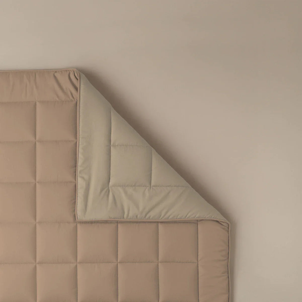Couette d'été Zelesta Pure Duo Coton - Rose Brun & Brun Béton