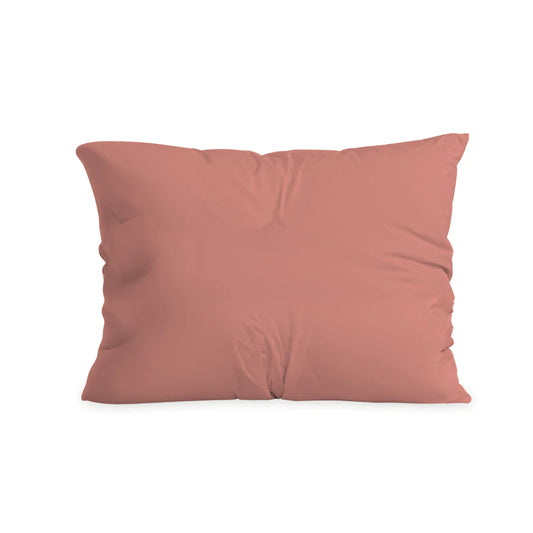 Ensemble de 2 taies d'oreiller en coton Zelesta Pure Duo - Rose terre cuite