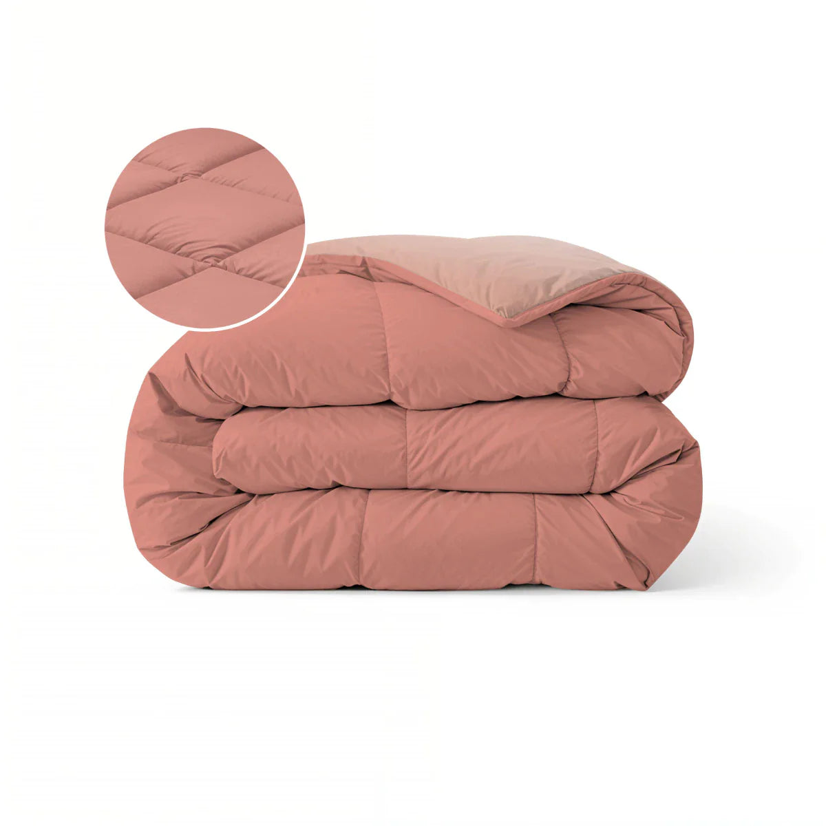 Couette Zelesta Pure Duo Coton - Rose Terracotta & Rose Terre