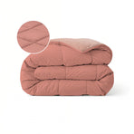 Couette Zelesta Pure Duo Coton - Rose Terracotta & Rose Terre