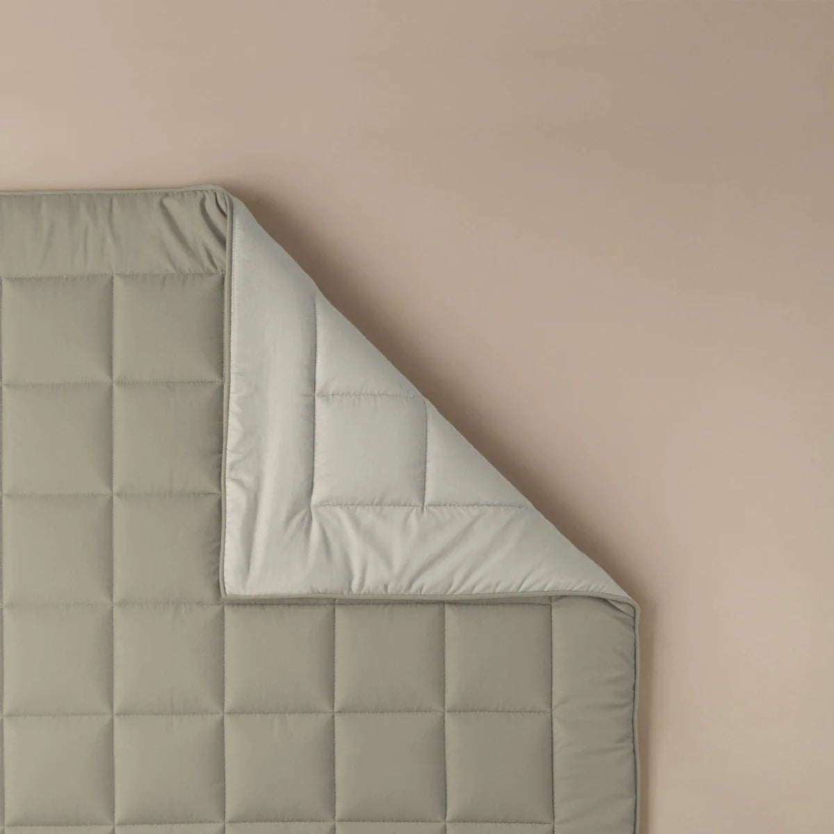 Couette Zelesta Pure Duo Coton - Gris Chaud & Blanc Crème