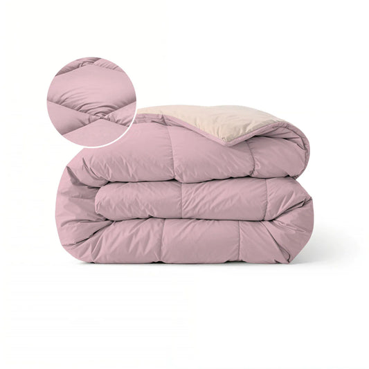 Couette Zelesta Pure Duo Coton - Violet Doux & Rose Doux