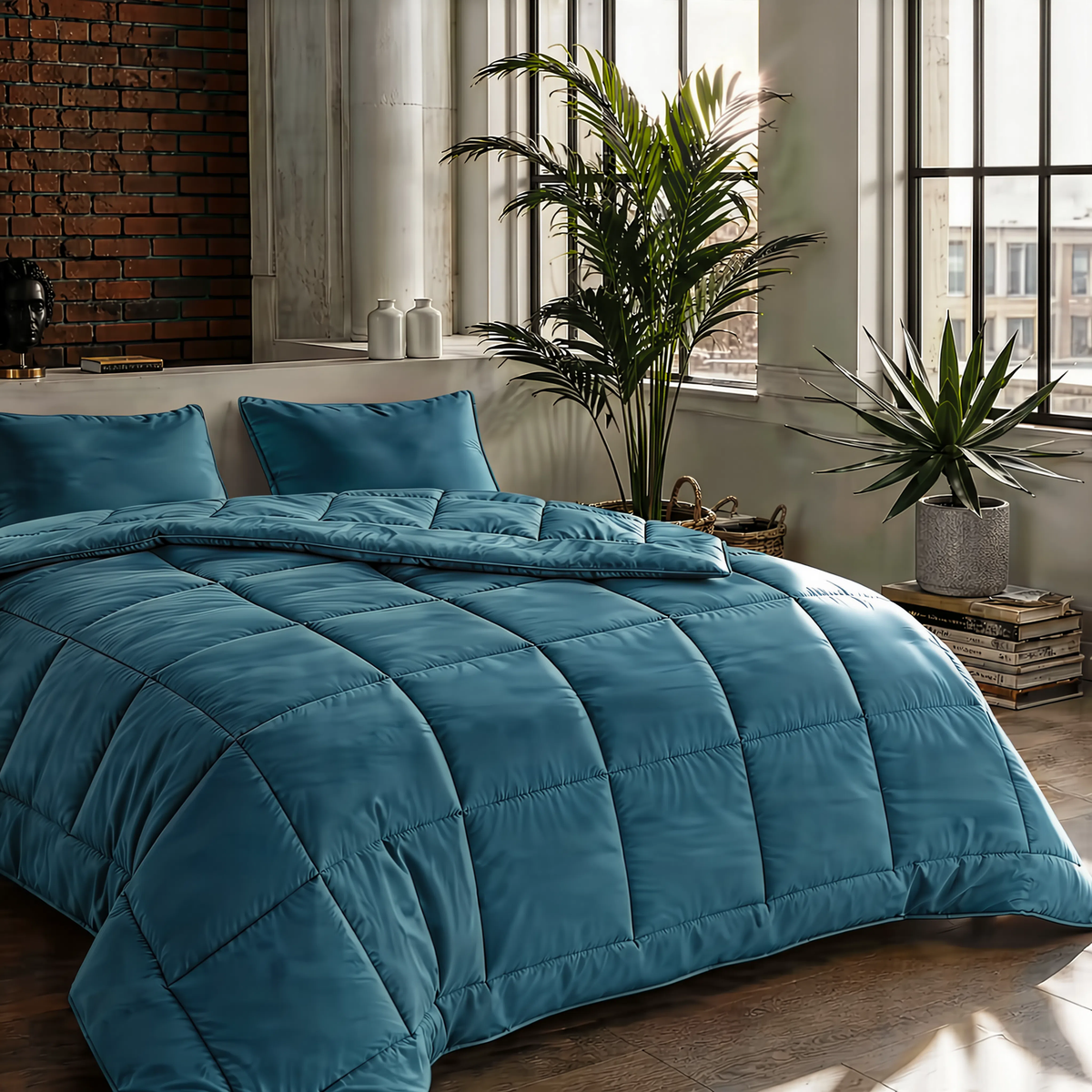 Zelesta Pure Uni Cotton Duvet - Federal Blue