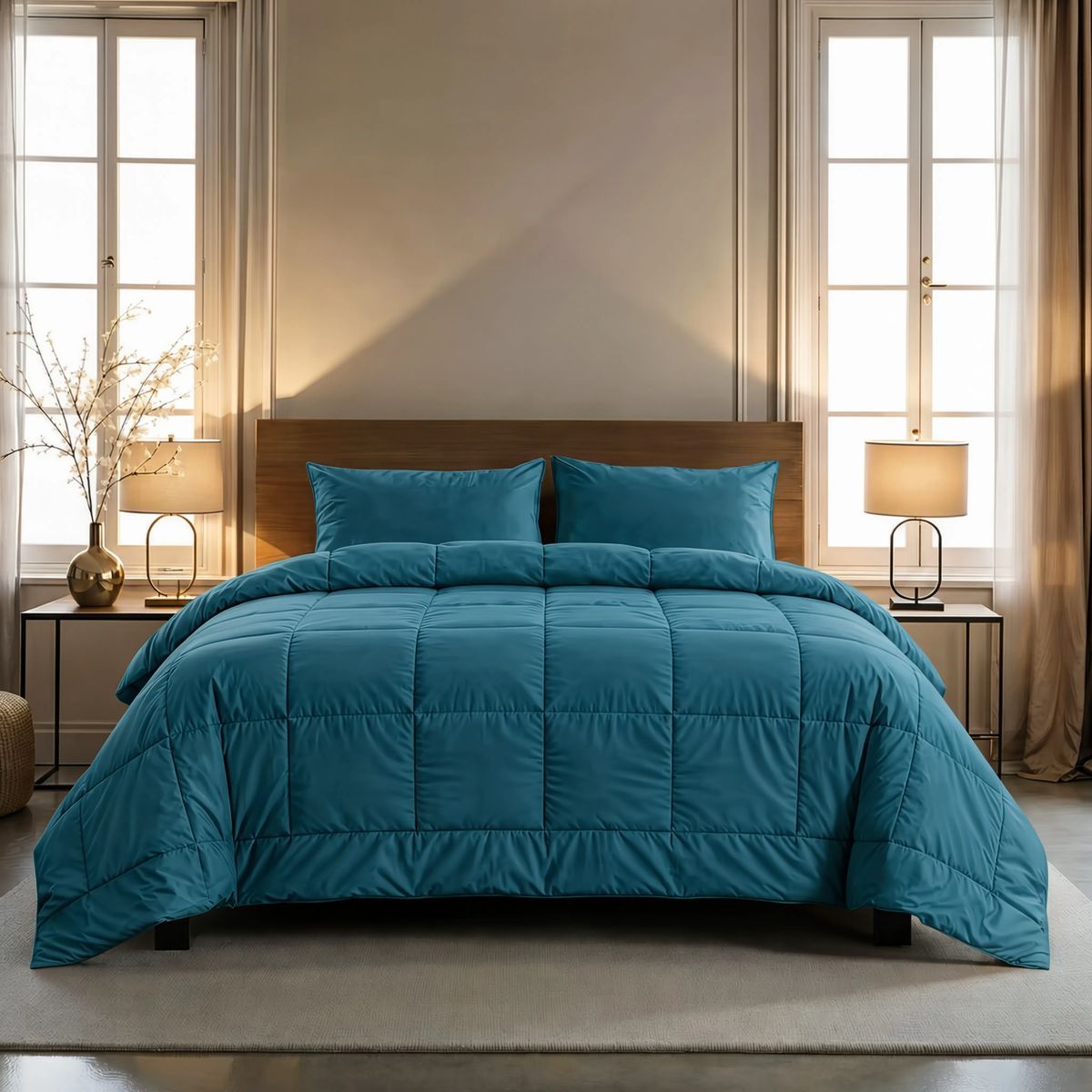 Zelesta Pure Uni Cotton Duvet - Federal Blue