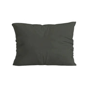 Ensemble de 2 taies d'oreiller Zelesta Pure Uni en coton - Olive Noir