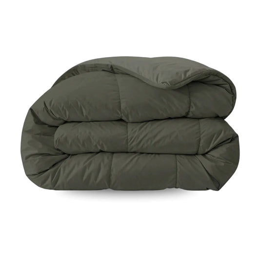 Couette Zelesta Pure Uni Cotton - Olive Noir