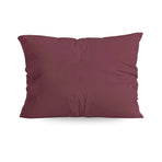 Ensemble de 2 taies d'oreiller Zelesta Pure en coton uni - Bordeaux