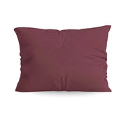 Ensemble de 2 taies d'oreiller Zelesta Pure en coton uni - Bordeaux