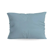 Ensemble de 2 taies d'oreiller Zelesta Pure Uni en coton - Bleu pastel