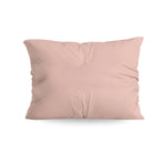 Ensemble de 2 taies d'oreiller Zelesta Pure Uni en coton - Rose doux