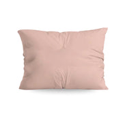Ensemble de 2 taies d'oreiller Zelesta Pure Uni en coton - Rose doux