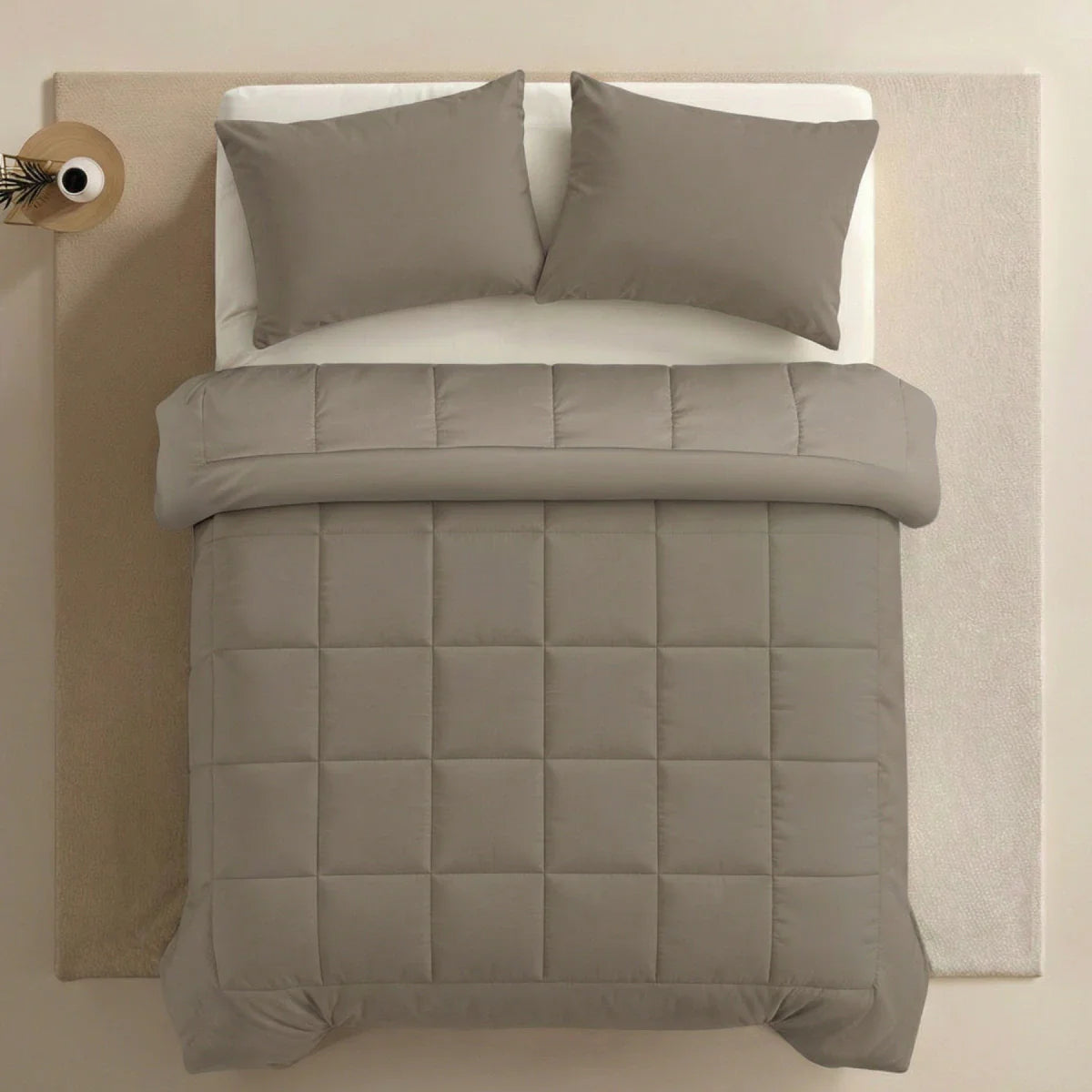 Couette Zelesta Pure Uni Cotton - Gris Anthracite