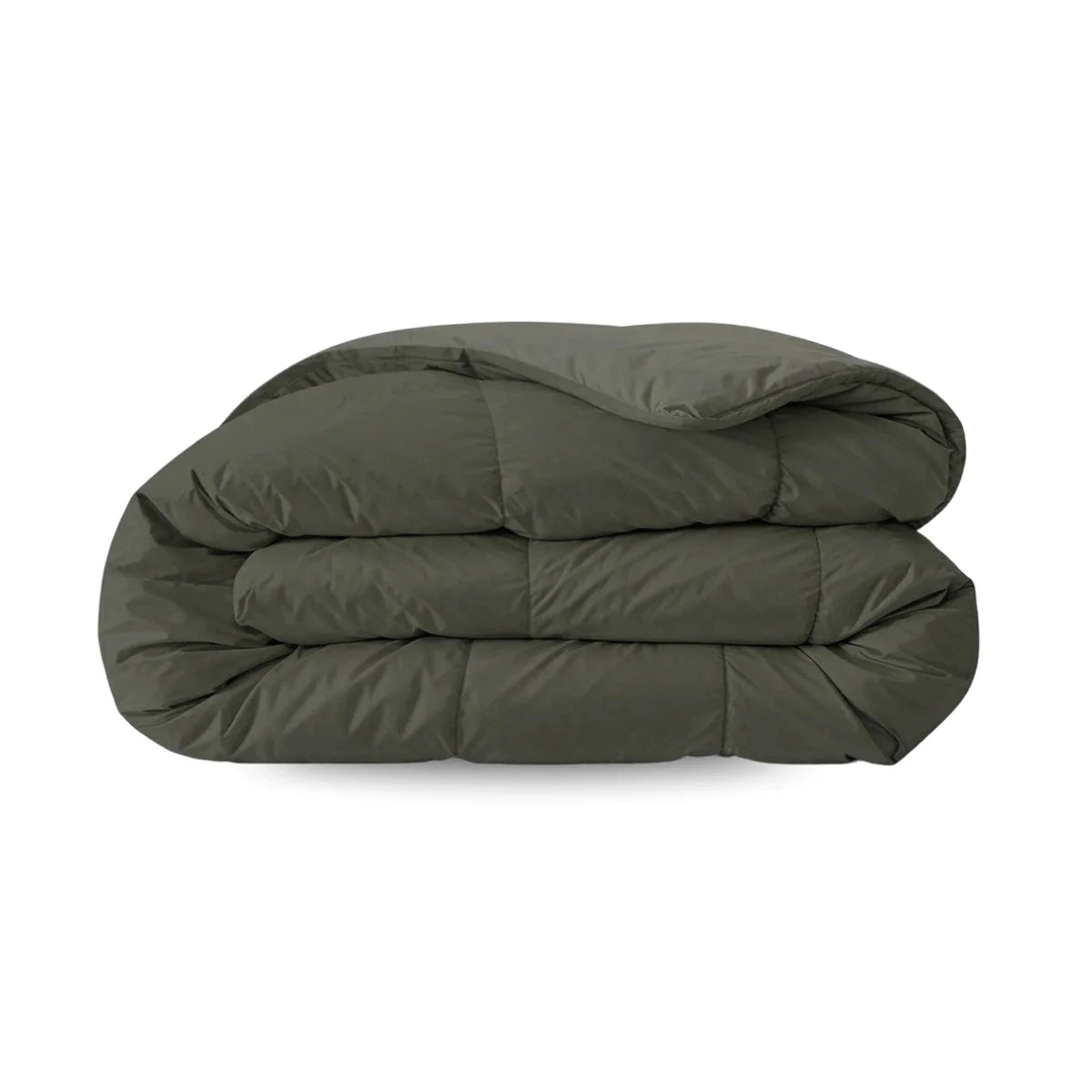 Couette d'été Zelesta Pure Uni Cotton - Olive Noir