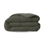 Couette d'été Zelesta Pure Uni Cotton - Olive Noir