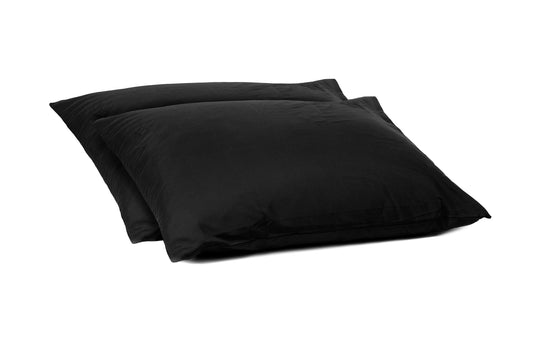 Zelesta Comfort Uni Taie d'Oreiller Set de 2 - Noir