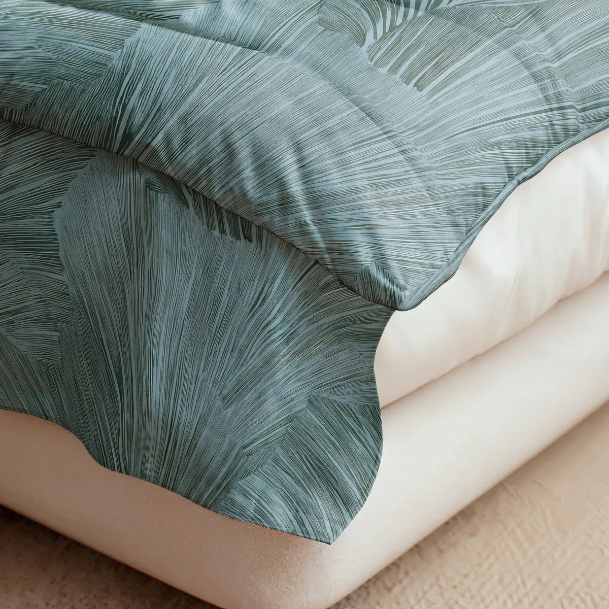 Couette en coton Zelesta Pure Design - Vert botanique