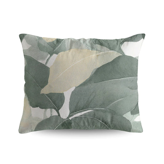 Ensemble de 2 taies d'oreiller en coton design Zelesta Pure - Vert Forêt