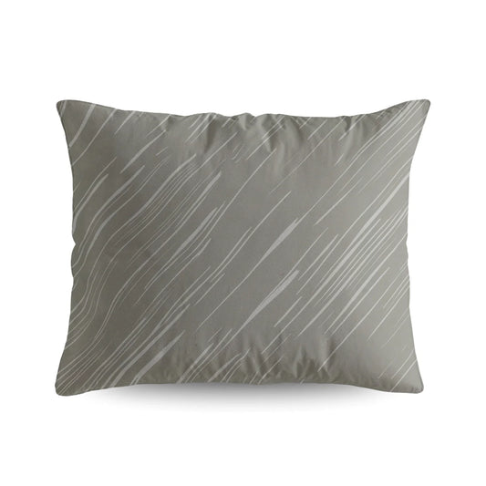 Ensemble de 2 taies d'oreiller en coton design Zelesta Pure - Pierre douce