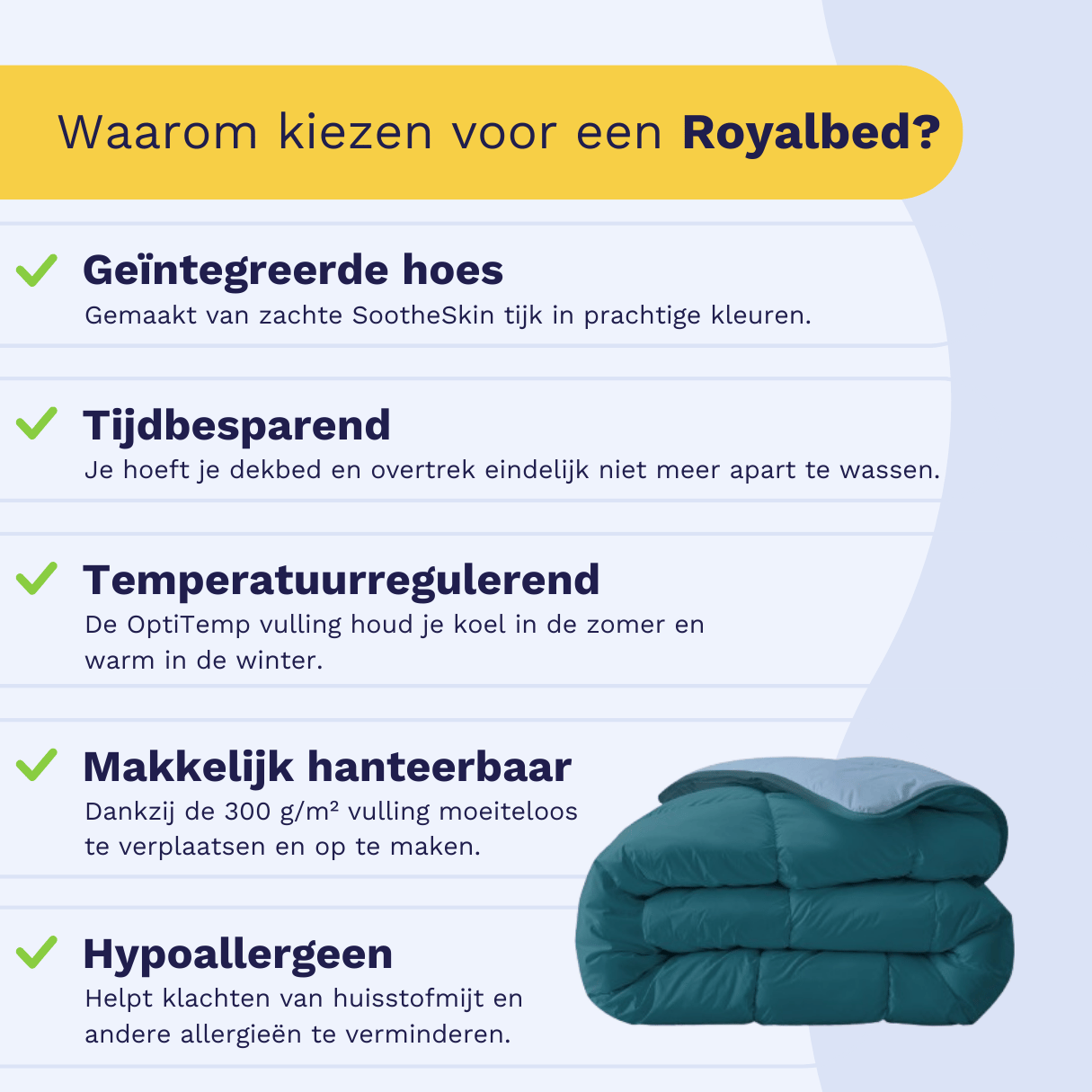 Zelesta Royalbed - Petrol & Brume Bleue
