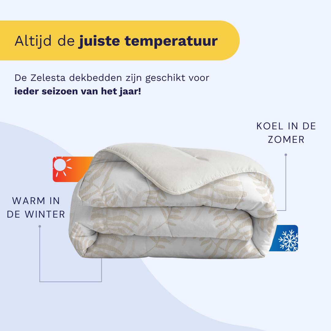 Couette Zelesta Comfort Design - Feuilles de chêne