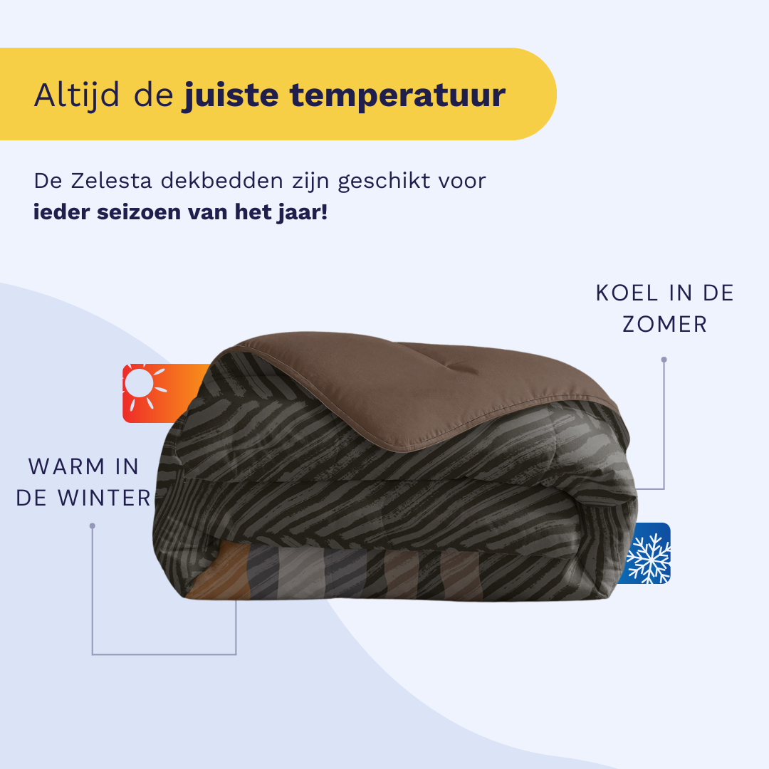 Zelesta Comfort Design Duvet - Brown Stripes image