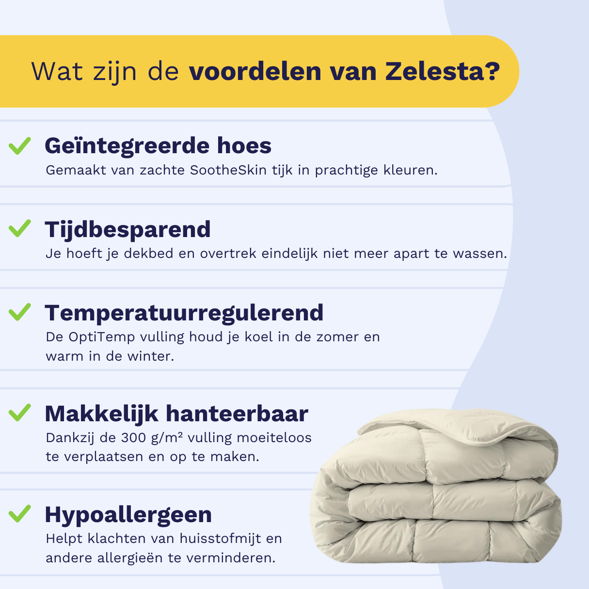 Zelesta Everyday Uni Couette - Beige Sable