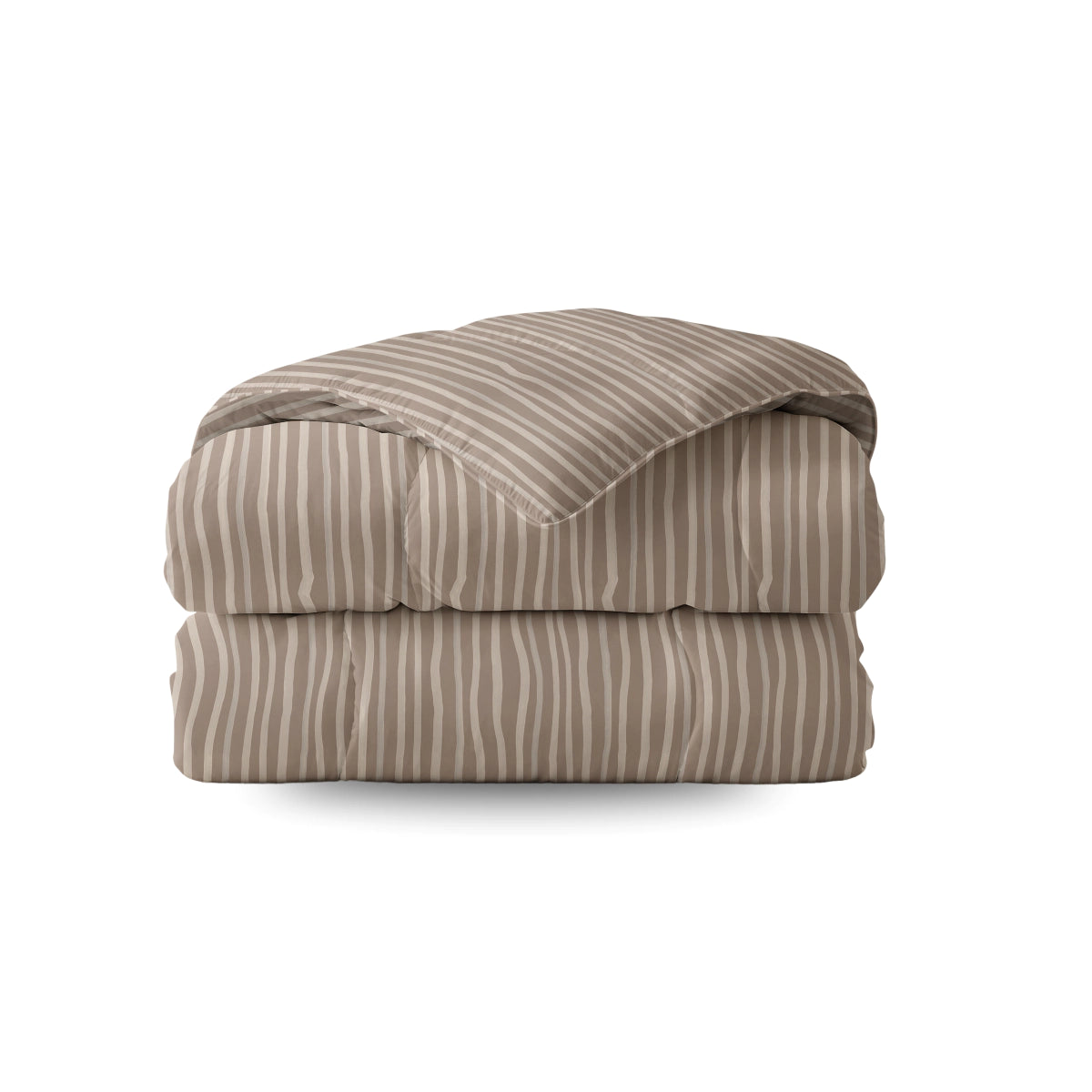 Zelesta Pure Design Baumwollbettdecke - Braune Streifen