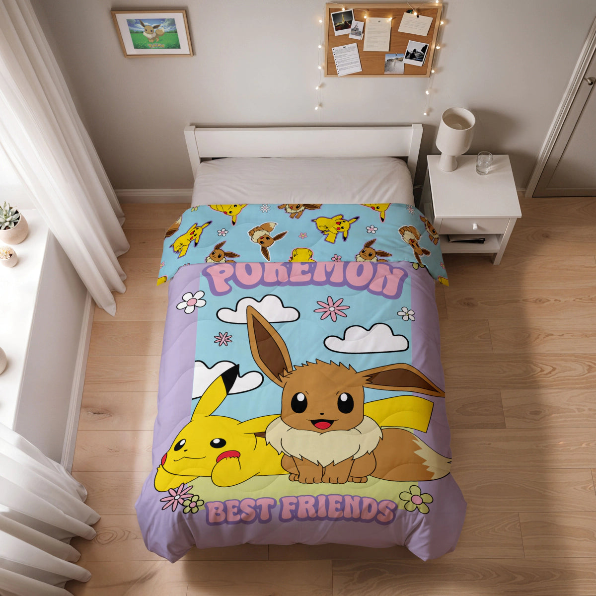 Zelesta Special Kids Bettdecke – Pikachu und Evoli