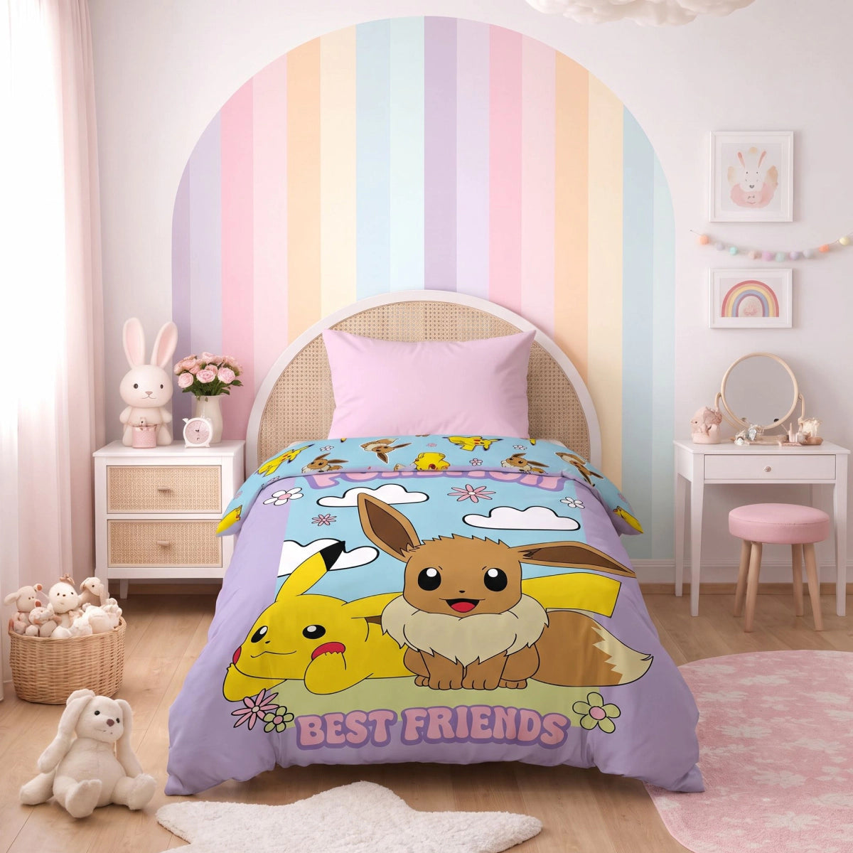 Zelesta Special Kids Bettdecke – Pikachu und Evoli