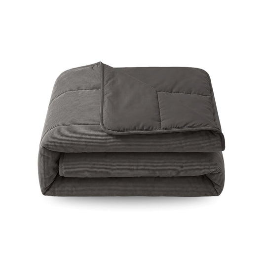 Zelesta Special Corduroy Cotton Couette - Anthracite