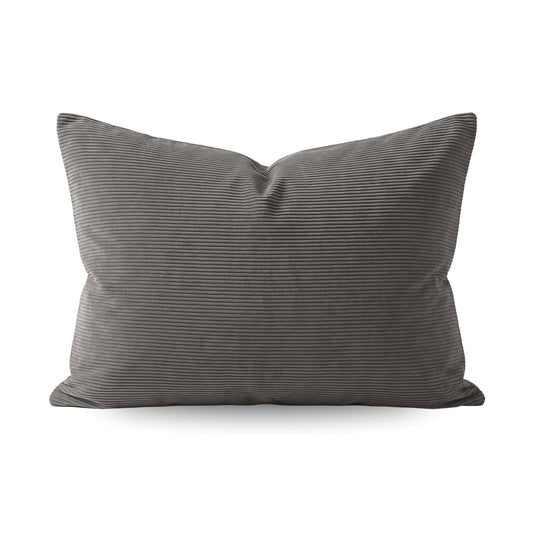 Zelesta Special Corduroy Cotton Taies d'oreiller Lot de 2 - Anthracite