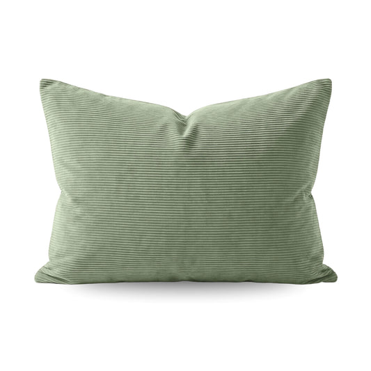 Zelesta Special Corduroy Cotton Taies d'oreiller Lot de 2 - Vert forêt