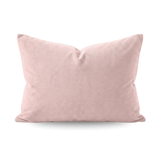 Zelesta Special Corduroy Cotton Taies d'oreiller Lot de 2 - Rose poudré
