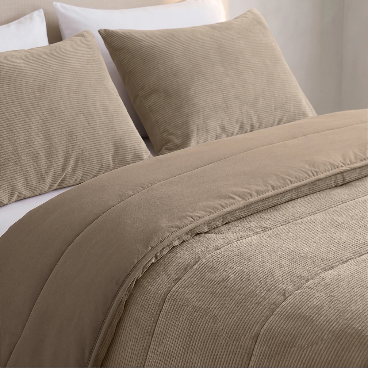 Zelesta Special Corduroy Cotton Bettdecke - Taupe