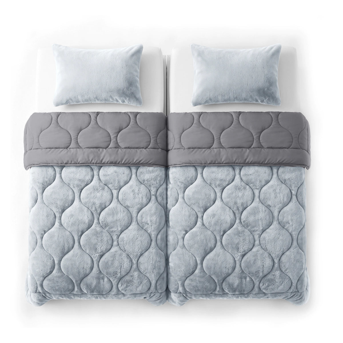 Zelesta Special Teddy Faux Fur Duvet - Blueberry Blue