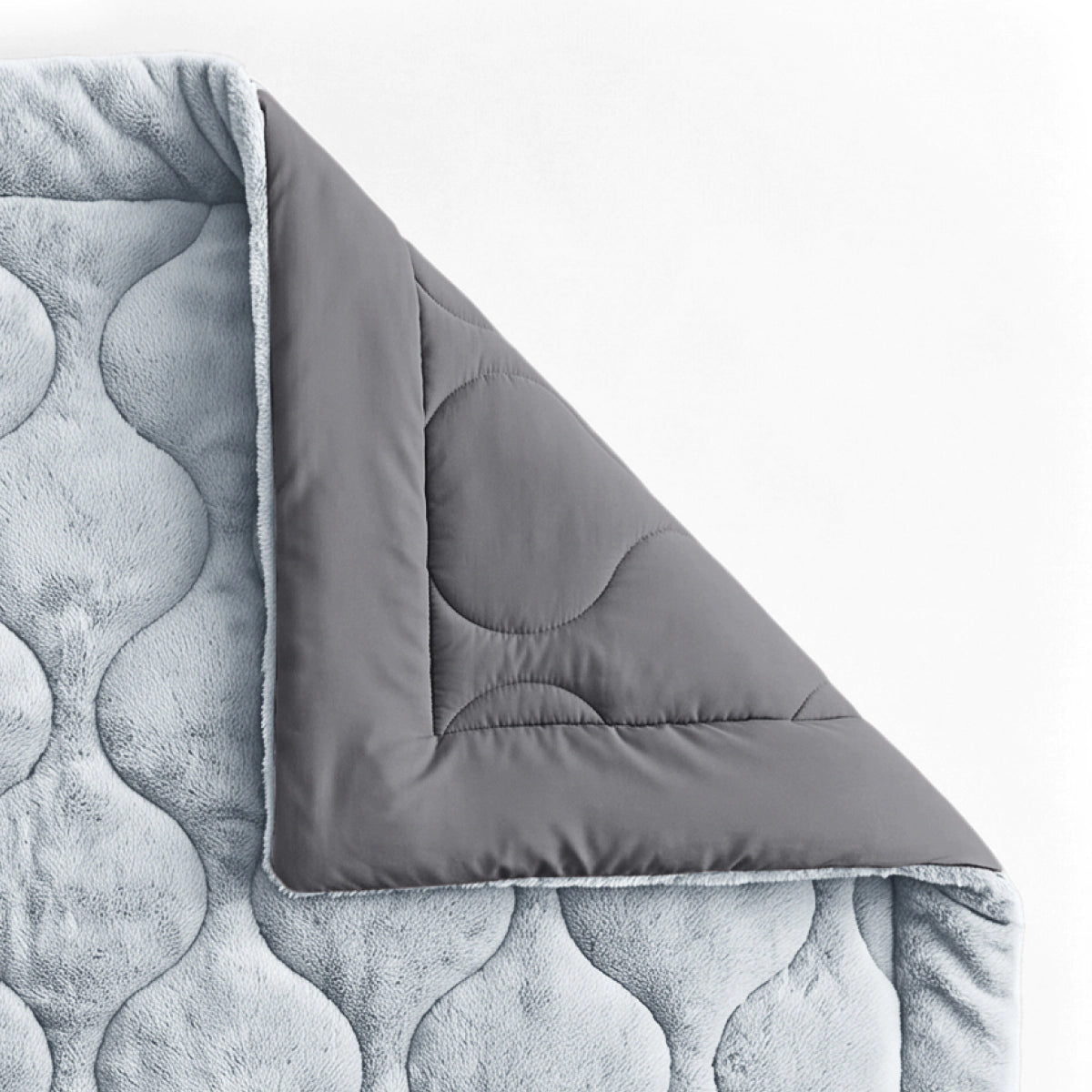 Zelesta Special Teddy Faux Fur Duvet - Blueberry Blue