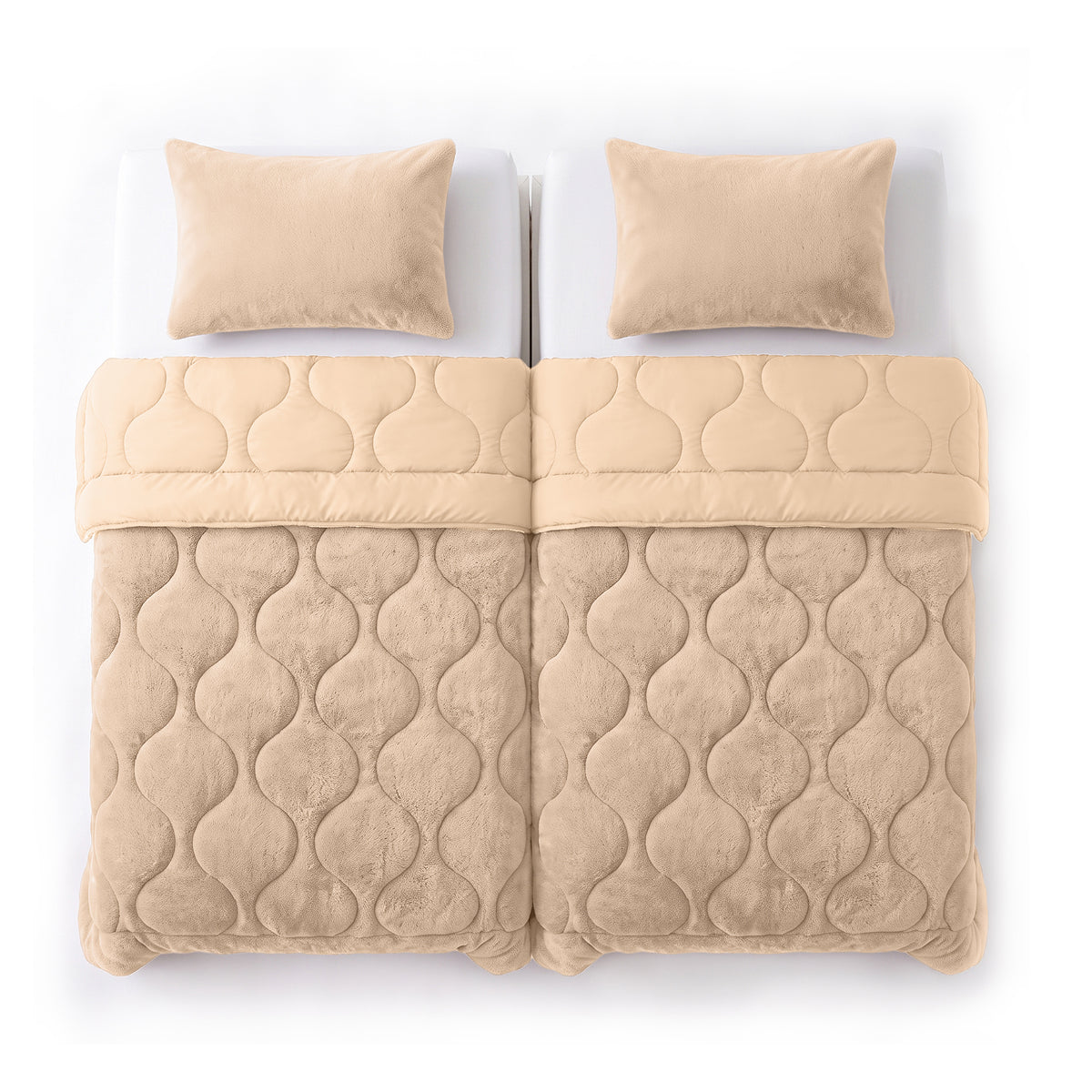 Zelesta Special Teddy Faux Fur Duvet - Cozy Cappuccino