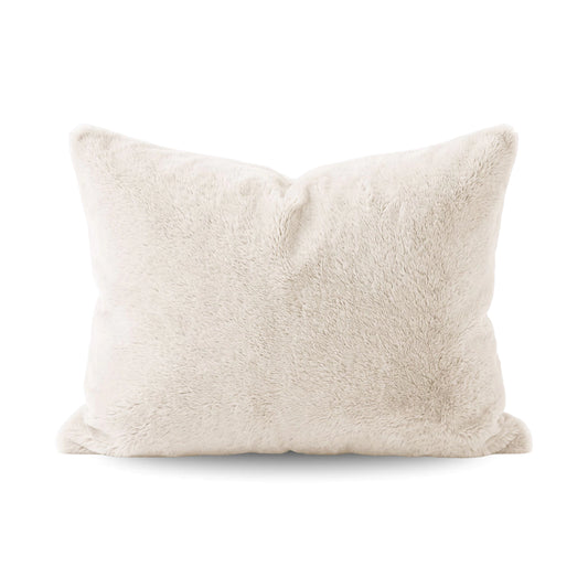 Zelesta Special Teddy Faux Fur Pillowcase Set Of 2 - Marshmallow white
