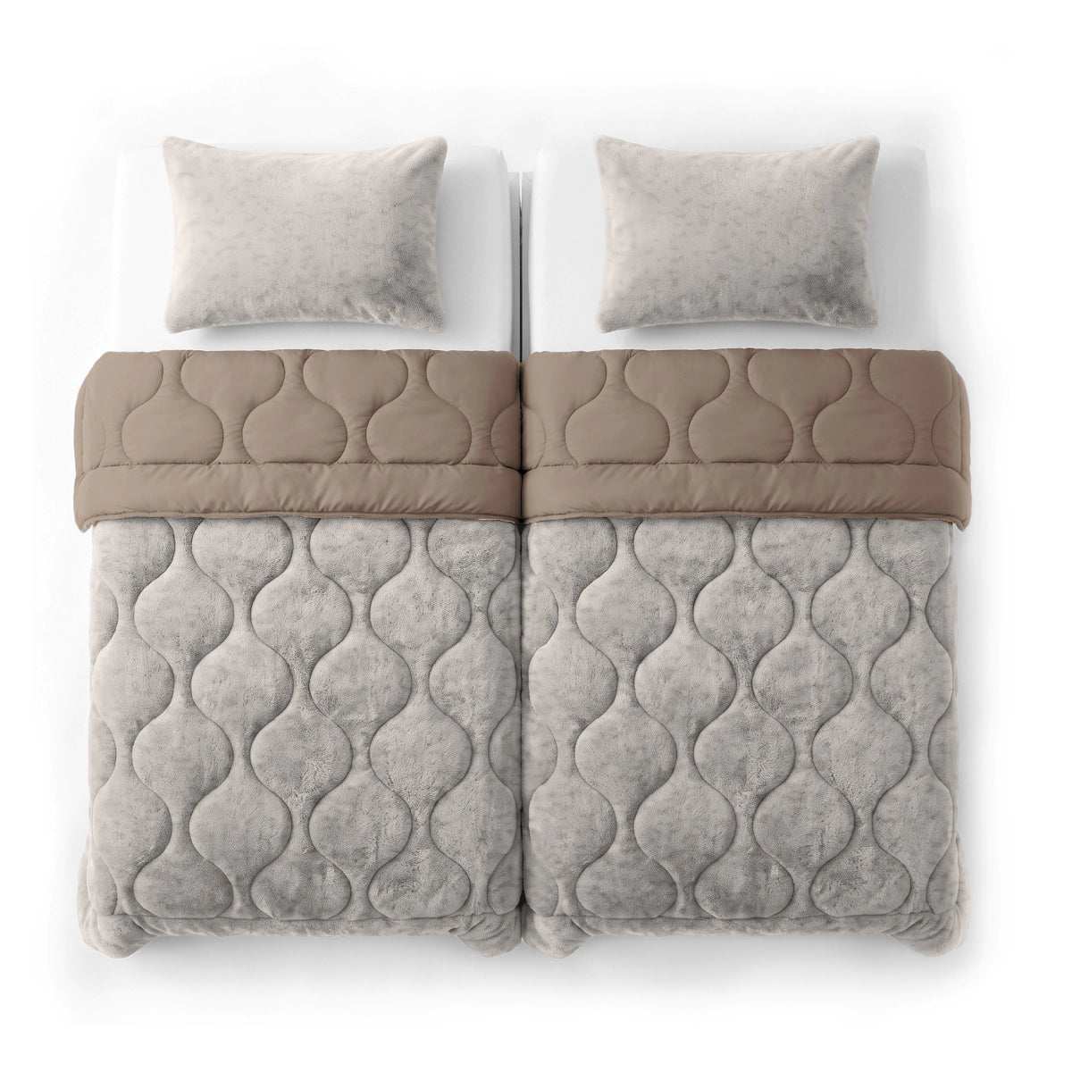 Zelesta Special Teddy Faux Fur Duvet - Moon Grey
