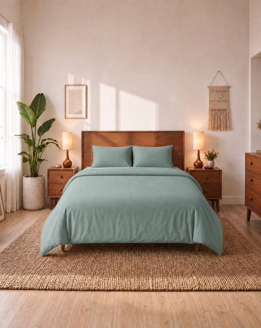 Couette Zelesta Comfort Uni Sans Coutures - Vert Mousse