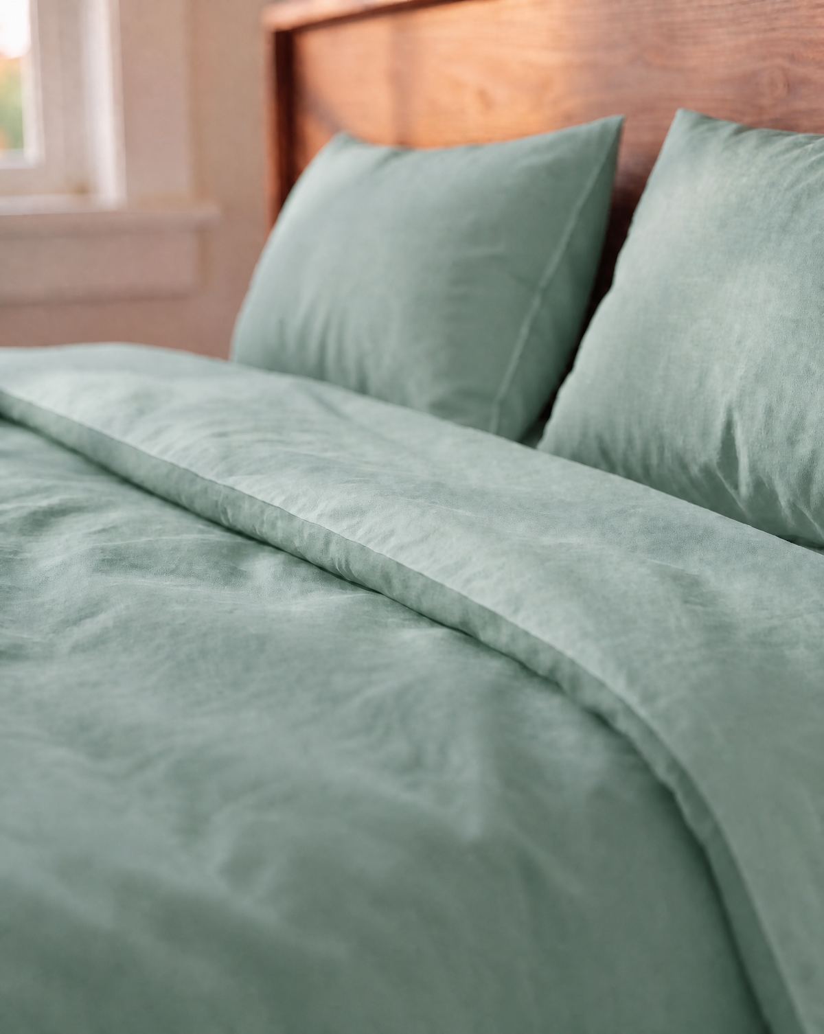 Zelesta Comfort Uni Nahtlose Bettdecke - Meeresgrün