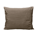 Ensemble de 2 taies d'oreiller Zelesta Special Teddy Groove - Taupe