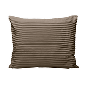 Ensemble de 2 taies d'oreiller Zelesta Special Teddy Groove - Taupe