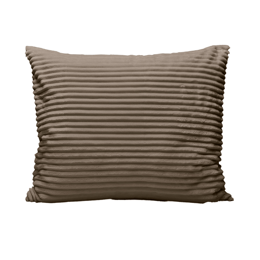 Ensemble de 2 taies d'oreiller Zelesta Special Teddy Groove - Taupe