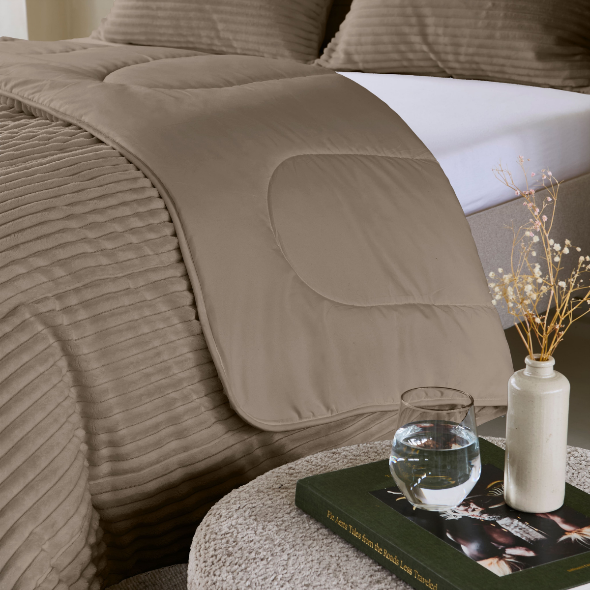 Couette Zelesta Special Teddy Groove - Taupe