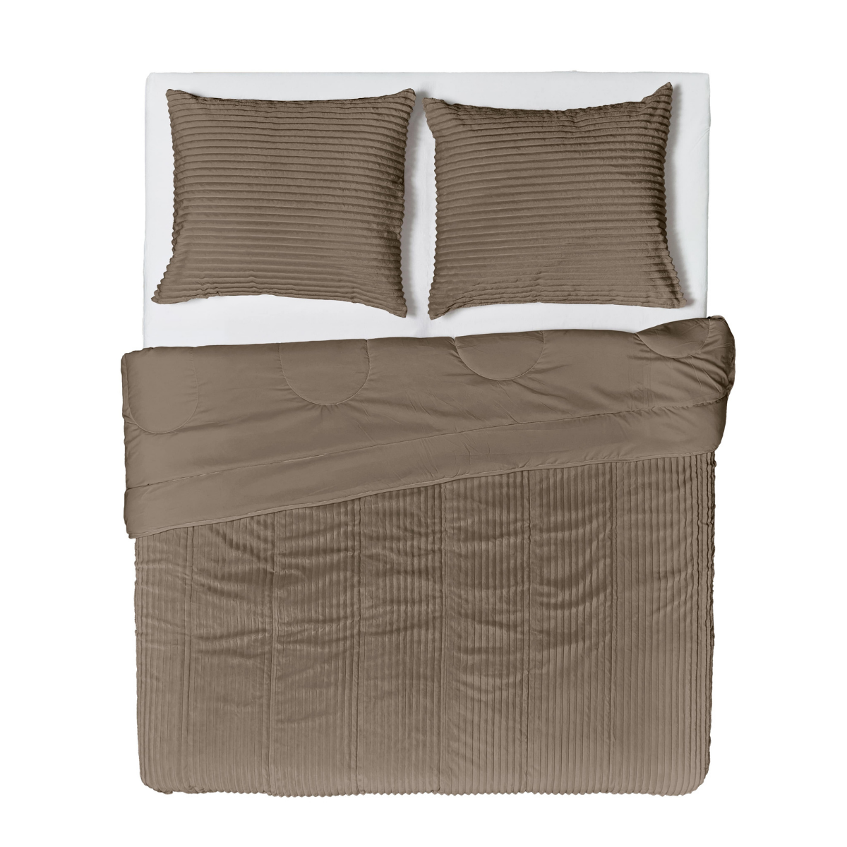 Couette Zelesta Special Teddy Groove - Taupe