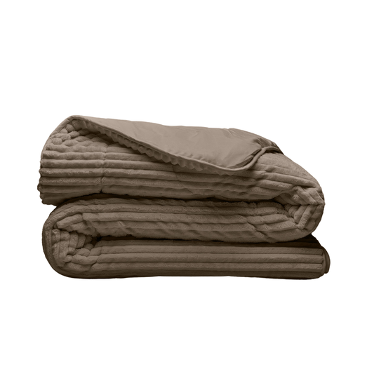 Couette Zelesta Special Teddy Groove - Taupe