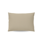 Housse de coussin Zelesta Pure Uni en coton Lot de 2 - Taupe Blush
